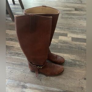 Women’s size 7 Frye tall leather brown boots